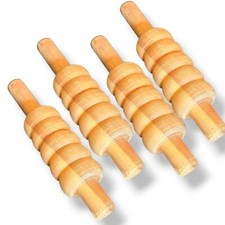 Bratla Cricket Stumps Wicket Bails Heavy Duty Set of 4 Standard Size