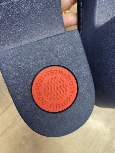 Sandalias FitFlop PILAR UK 7 con plataforma con tiras azul marino medianoche - Imagen 12 de 16
