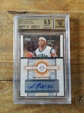 2003-04 LeBron James UD Top Prospects Signs of Success Autograph Rookie BGS 9.5