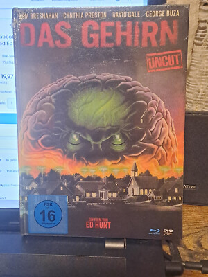 Mediabook DAS GEHIRN - THE BRAIN 1988 UNCUT Limited Edition BLU-RAY + DVD Neu