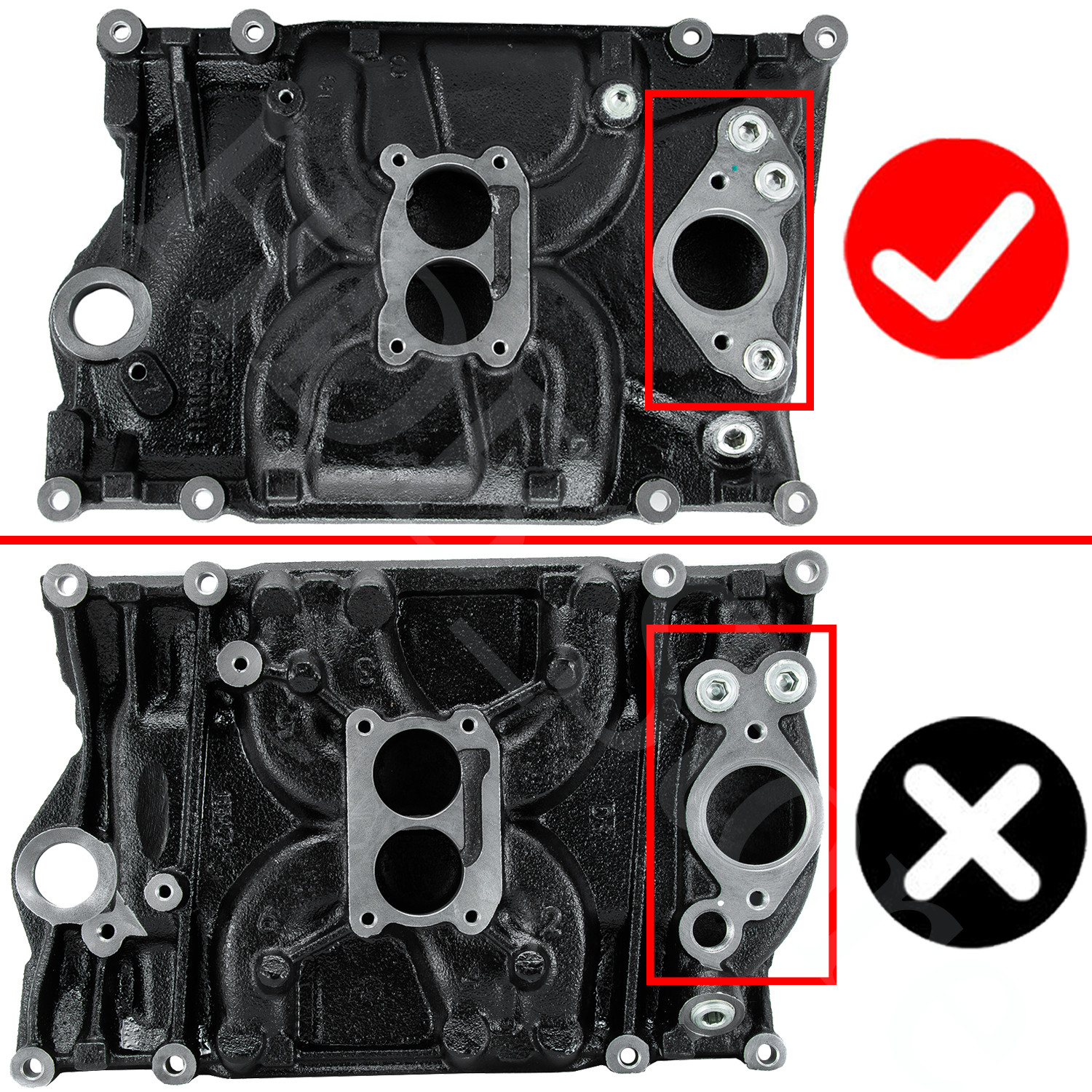 For Volvo Penta Mercruiser 4.3L V6 Marine 2BBL Intake Manifold