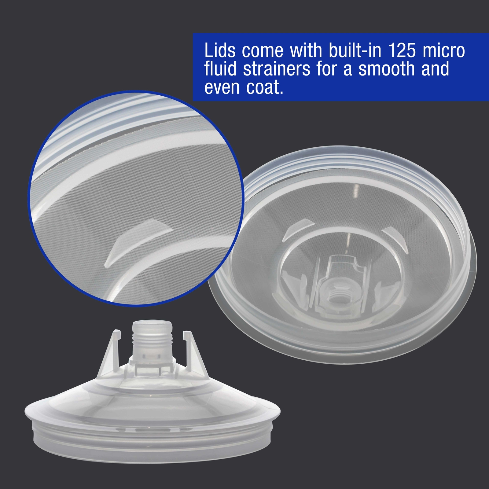 MPS Disposable Paint Spray Gun Cup Liners and Lid System, 27 Ounce Kit