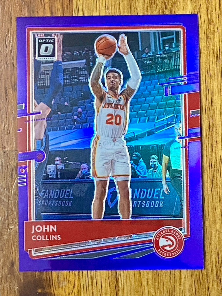 2020-21 PANINI DONRUSS OPTIC PURPLE PRIZM JOHN COLLINS #139 HAWKS - Main Image