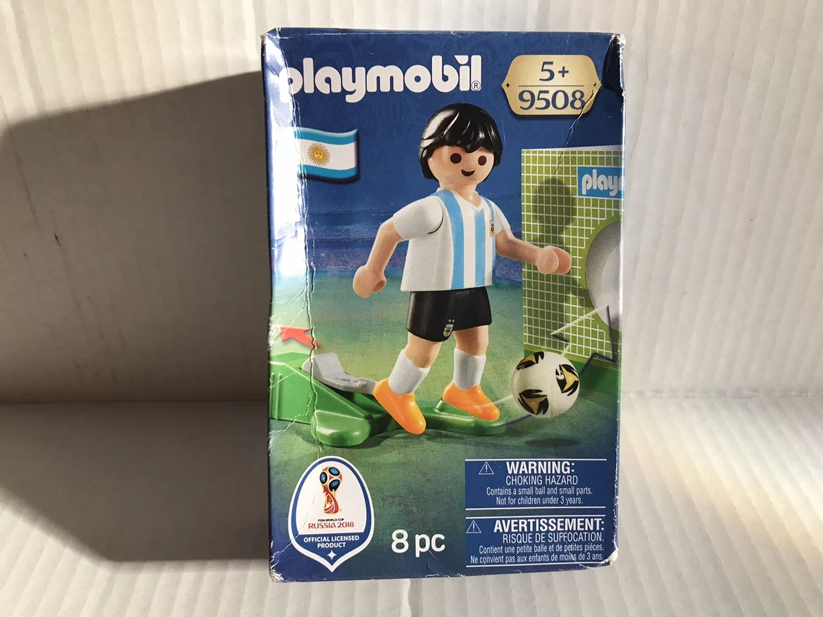 Playmobil Argentina Soccer Football Player Figure Set 9508 New collectible  vint