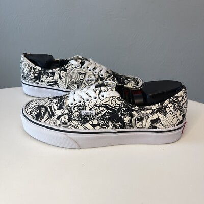 Vans Marvel Super Hero Women Skate Shoes Sneakers Black White  Women’s