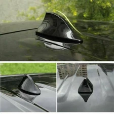 Black Universal Car Roof radio AM/FM Signal Shark Fin Style Aerial Antenna Cover