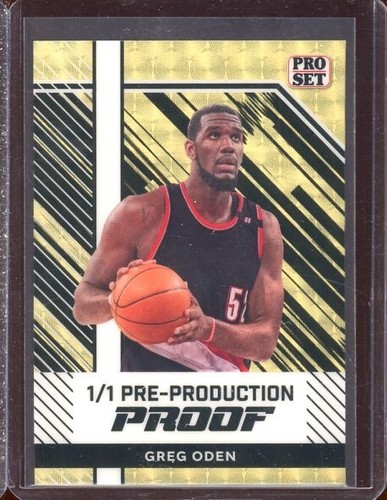 2024 Leaf Collective Proof Pro Set Superfractor Greg Oden (1/1)