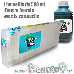 Cartouche Epson T5655 rechargeable pour stopper le gaspillage d'encre sur traceur