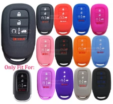 Fit Honda Civic Accord HRV CRV Pilot 5 Button Smart Key Fob Silicone Case Cover