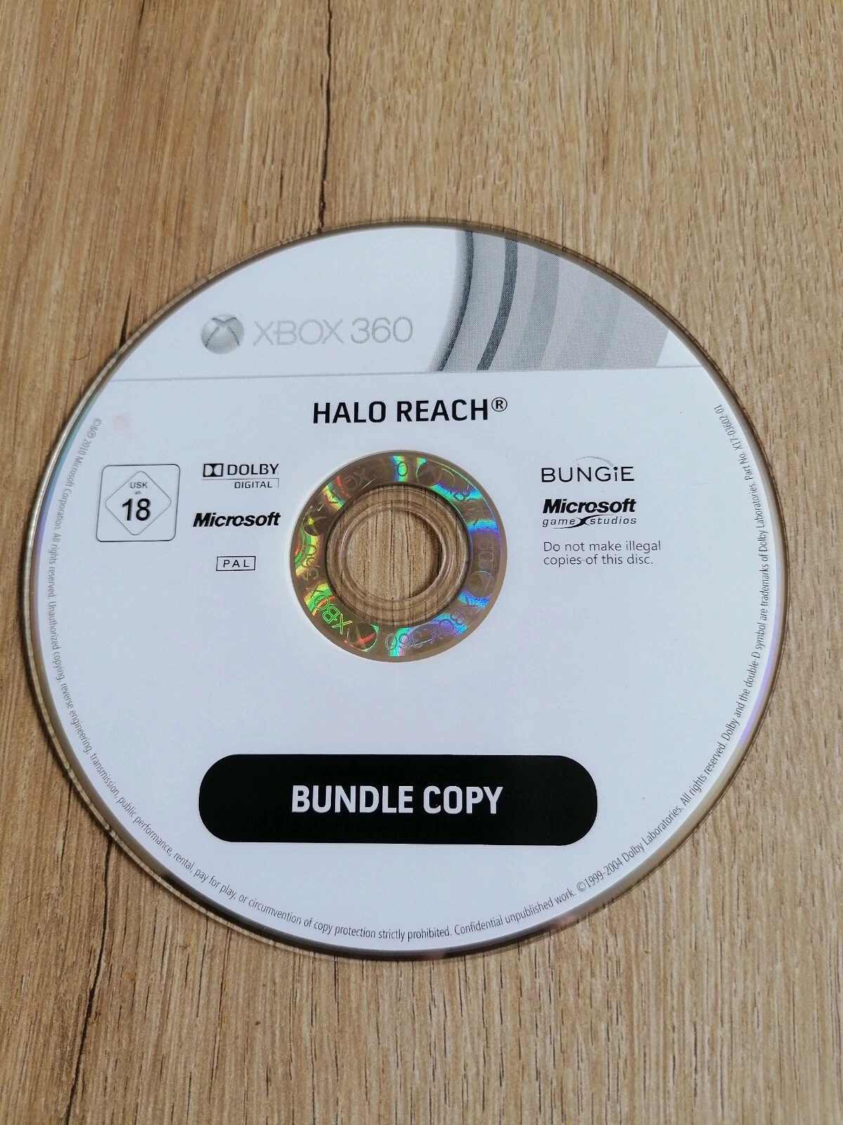 Xbox 360 cd halo reach game only