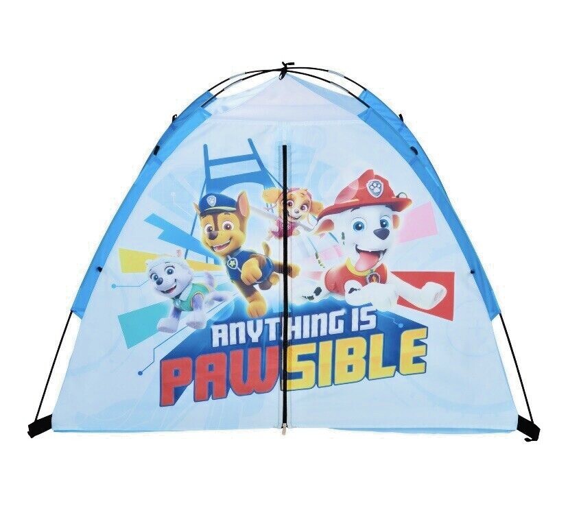 PAW PATROL Tent Kid’s 4x3’ Camping Dome Camp Sleep Over Blue Marshall Chase  NEW