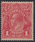 AUSTRALIA - 1914 KGV Single Wmk 1d 'RED' SG 21c MLH Cv £15 [E4180]