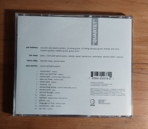 THE PAT METHENY GROUP Quartet - 1996 - CD - Picture 3 of 3