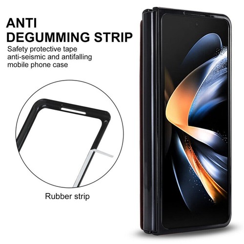Para Samsung Galaxy Z Fold 7 6 5 4 Funda Cuero Cartera Soporte Con Compartimento para Lápices - Imagen 66 de 85