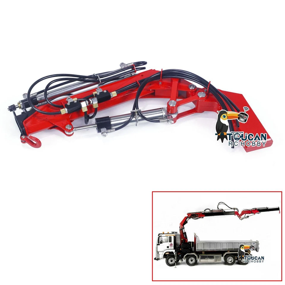LESU Metal Extended Arm of Hydraulic Crane for RC Tractor Truck Dumper RTR Model - Image 2 of 4