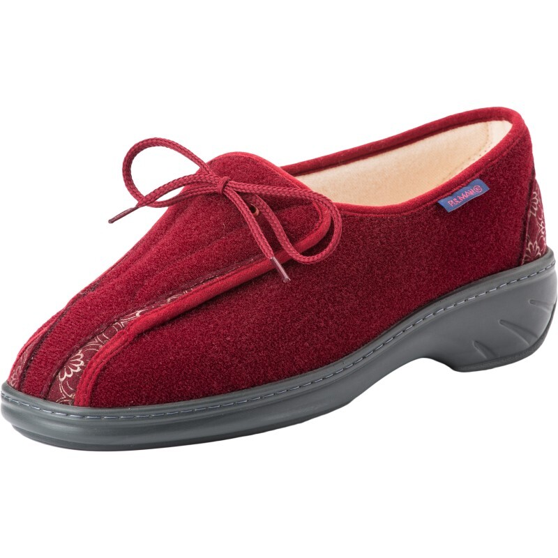 Chaussures orthopédiques Pulman bordeaux idéales pour soulager la marche des seniors