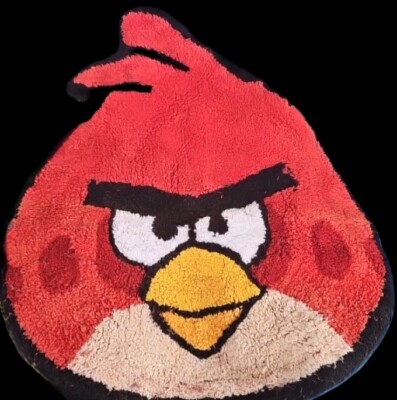 Angry Birds Red Bath Rug 24x27 Authentic Bath Or Bedroom Rare ...