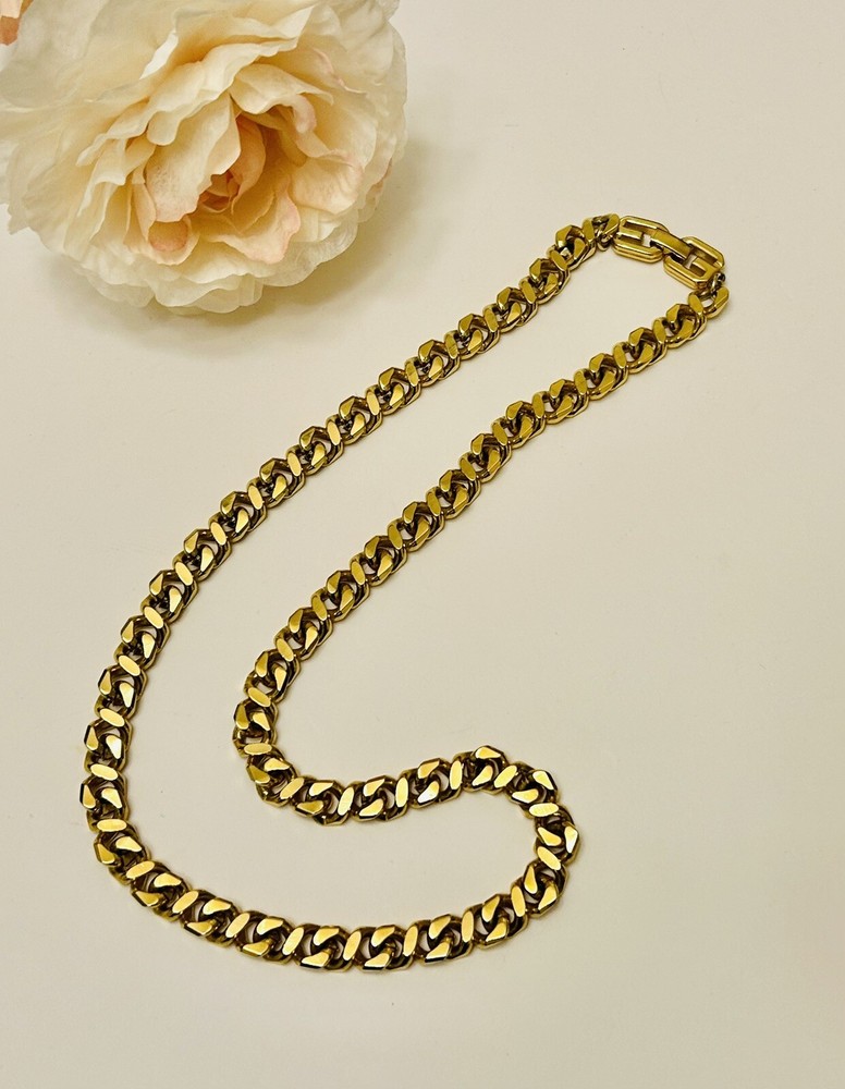 Vintage Givenchy Long Gold Chain Chunky Great Condition