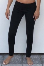 Crotchless yoga pants, leggings, black, XXL
