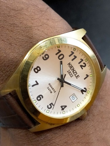 KIENZLE QUARTZ WHITE DIAL U02413318000 MEN'S FULL WORKING VINTAGE WATCH - Picture 10 of 23