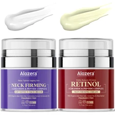 Alozera Neck Firming & Retinol Cream Duo - Lift, Tighten & Smooth Skin