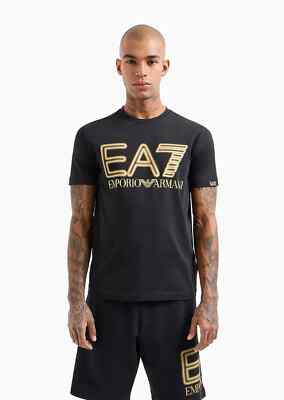 EA7 T SHIRT size S-L COL BLACK Mod.S3HPT49PJ euro 36.00