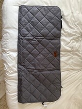 3 Dog Pet Supply Quilted Car Back Seat Protector, Grey, New Open Box