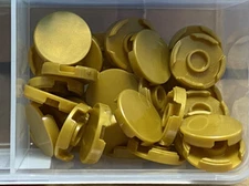 LEGO Parts - Pearl Gold Tile, Round 2 x 2 - No 14769 - QTY 40