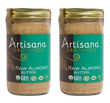 Organic Almond Butter 28 Ounce Pure Raw Vegan Gluten Free Non GMO Certified R...