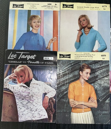 Collection of 13 Vintage Knitting Patterns By WENDY and LEE TARGET - Picture 2 of 5