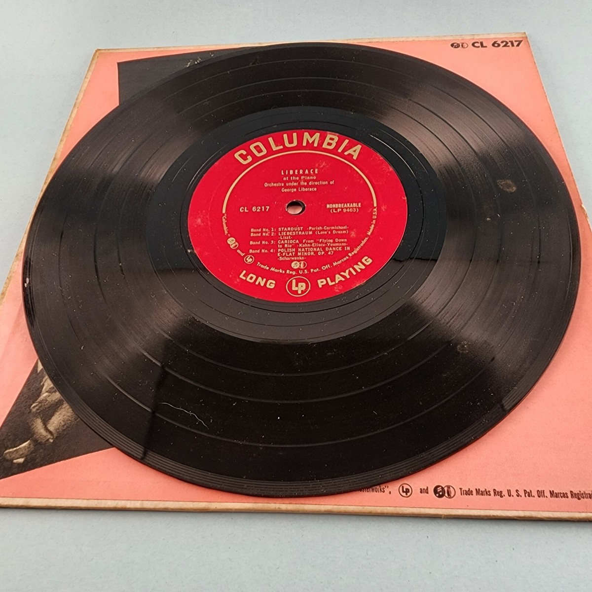 Liberace 78 RPM Columbia CL 6217 Masterworks Records at the Piano