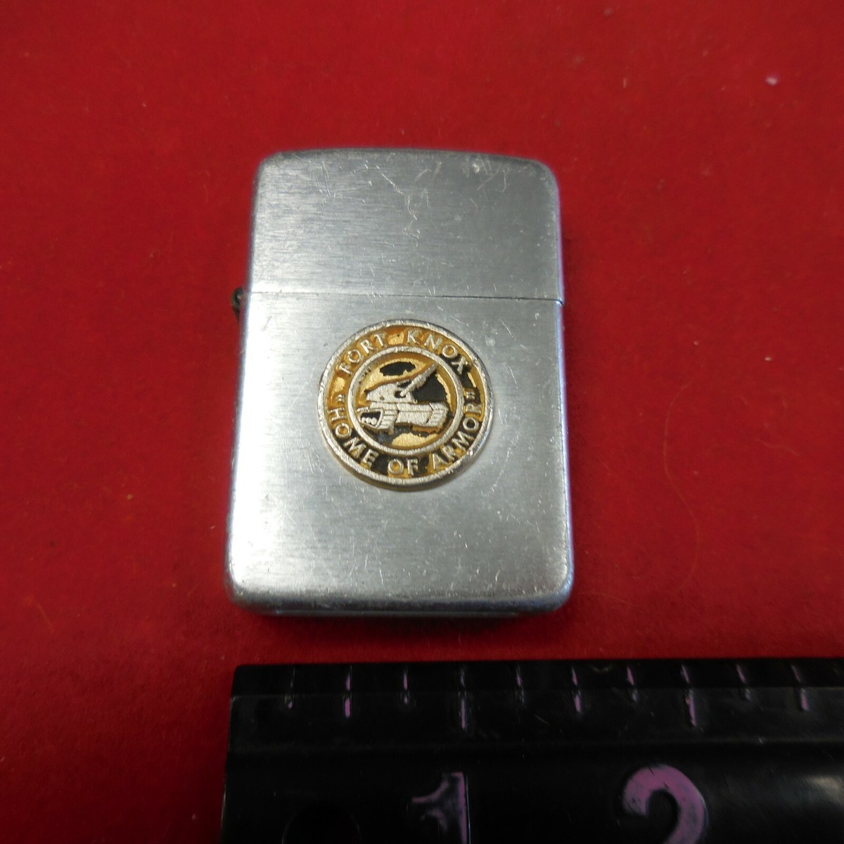 【希少】旧日本軍 海軍省刻印 アルミ製箱 碇マーク アンティーク 小物入れ Vintage! Fort Knox, Kentucky Crest -Craft Cigarette Lighter, Japan