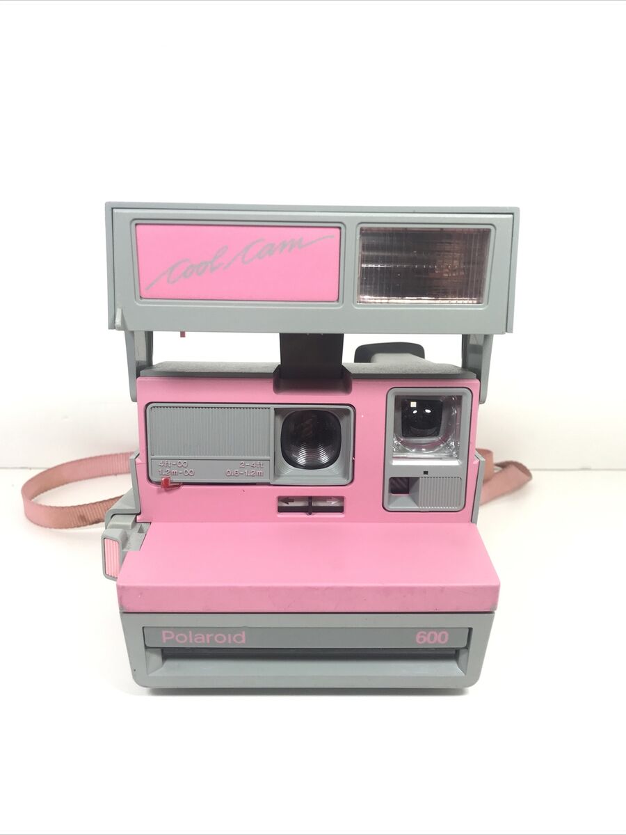 Vintage Polaroid Cool Cam 600 Pink Gray Instant Camera Made Vintage Polaroid Cool Cam 600 Pink Gray Instant Camera Made