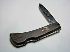 Vintage Imperial Ireland Lockback Diamond Edge Etched Stainless Steel Blade