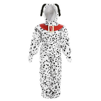 KINDER 101 DALMATINER JUMPSUIT BUCH FIGUR HUND KOSTÜM FILM TV FIGUR 