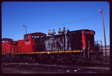 Original Rail Slide - CN Canadian National 1029 Saskatoon SK 3-28-1987