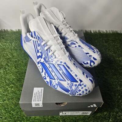 Adidas Adizero Size 13 Blue Football Cleats Mismatch New See