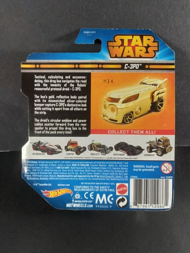 Hot Wheels Star Wars C-3PO - Picture 4 of 4