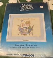 PARAGON Needlecraft Precious Moments "Home Sweet Home" Longpoint Picture Kit NEW