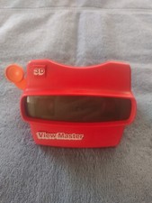 3-D View-master viewer Vintage... red w/ orange view lever 