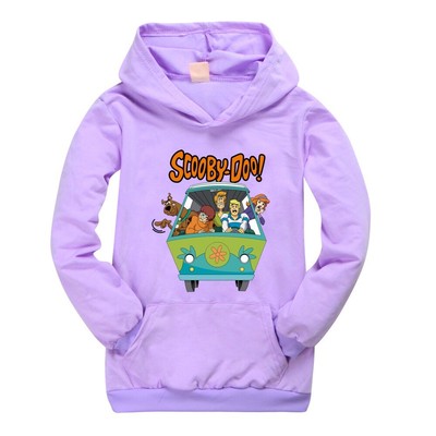 Hot SCOOBY-DOO Jungen Mädchen Casual Langarm Hoodies Sweatshirt Tasche  Tops