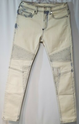 Neil Barrett Mens skinny fit jeans size 29x31 White Acid wash