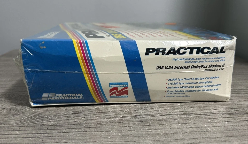 Practical Peripherals PM288HC II V.34 Internal Data/Fax Modem NOS Sealed 1994 - Image 4 of 4