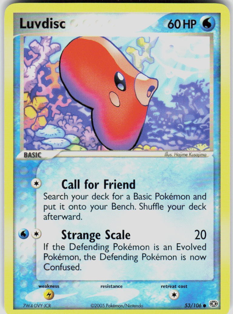 Luvdisc 53/106 EX Emerald Pokemon