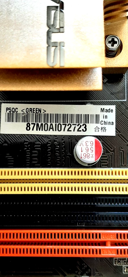 Motherboard Asus P5QC Rev.2.02G Socket 775/DDR2+DDR3/ Retro Gaming Funzionante - Immagine 3 di 4