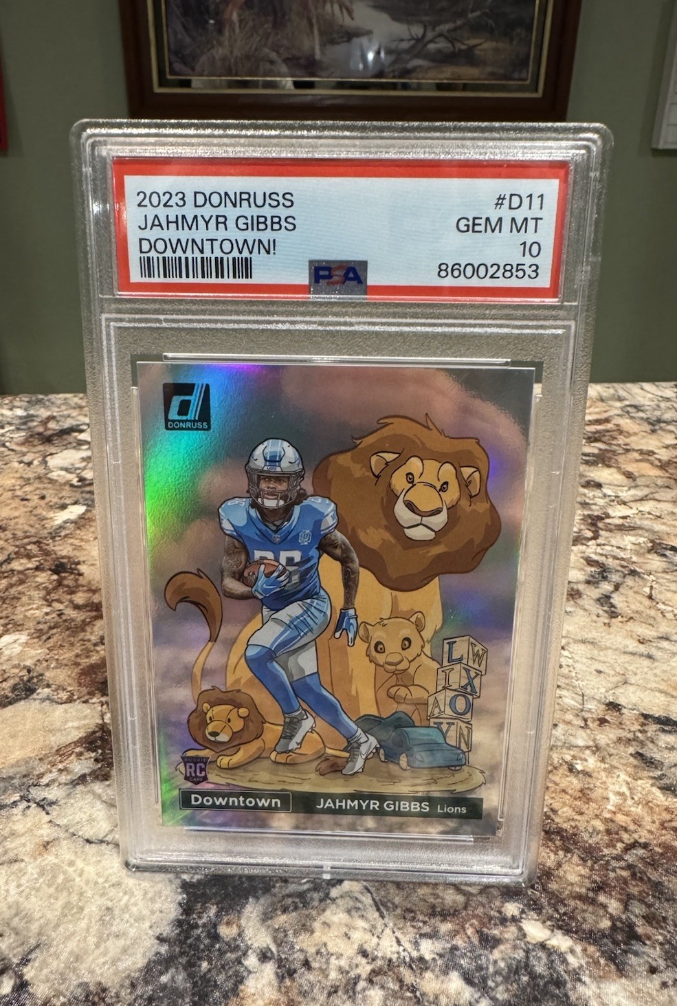 Jahmyr Gibbs Panini Donruss Downtown! #D11 Base
