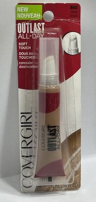 New Covergirl Outlast All-Day Soft Touch Concealer 860 Deep Damaged Open Package