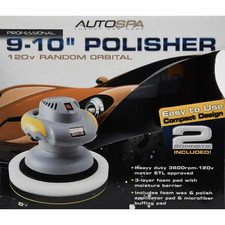 Autospa Professional Car Polisher Random Orbital 9-10in Rv Boat 94001aswdi