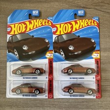Hot Wheels 96 Porsche Carrera Brown 98/250 Then Now Series Lot Of 4