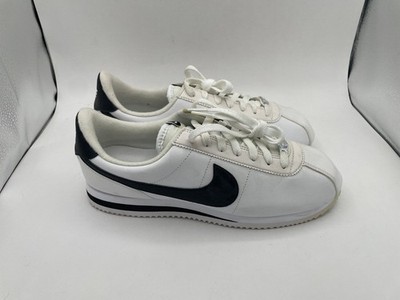 Nike Cortez Basic Leather White Black Mens 9.5 New Without Box